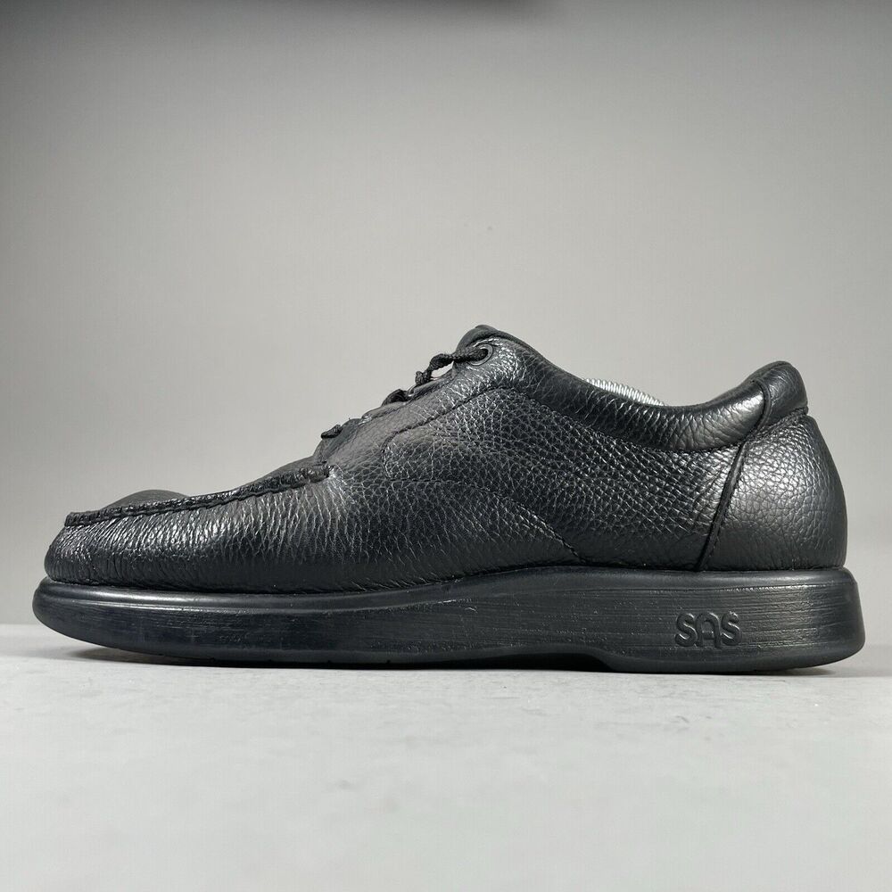 SAS Bout Time Men’s Size 12.5 M Black Leather Oxford Dress Shoes Comfort EUC